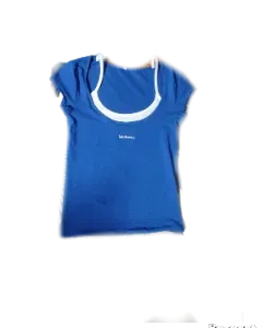 Blue and white top