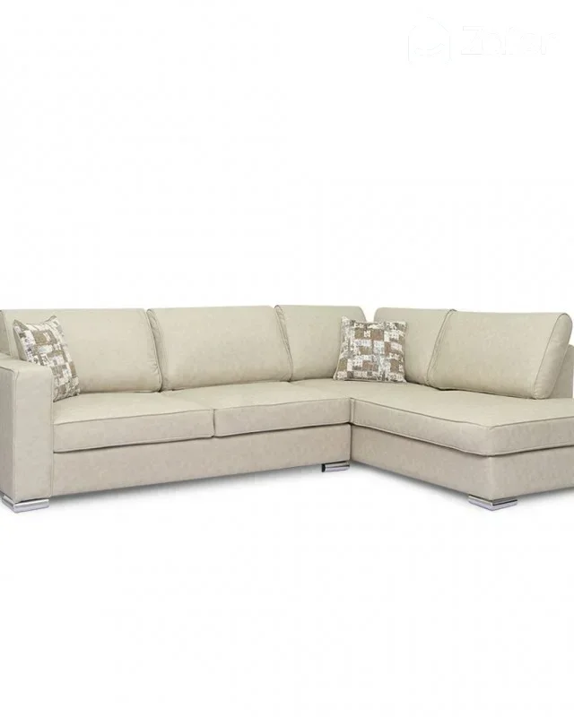 DELTA CORNER SOFA – BEIGE LEATHER GEL