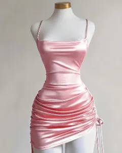 Robe rose élégante 