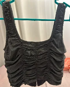 Grey crop top