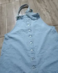 Salopette-robe en jean