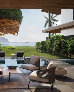 Somptueuse villa de 3 chambres pieds dans l'eau et vue panoramique depuis son rooftop