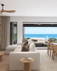 Élégant appartement au rez-de-chaussée avec vue montagne à proximité de la plage