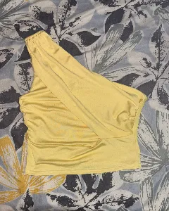 Yellow crop top